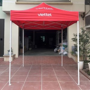 Nhà bạt di động 2x2m màu đỏ
